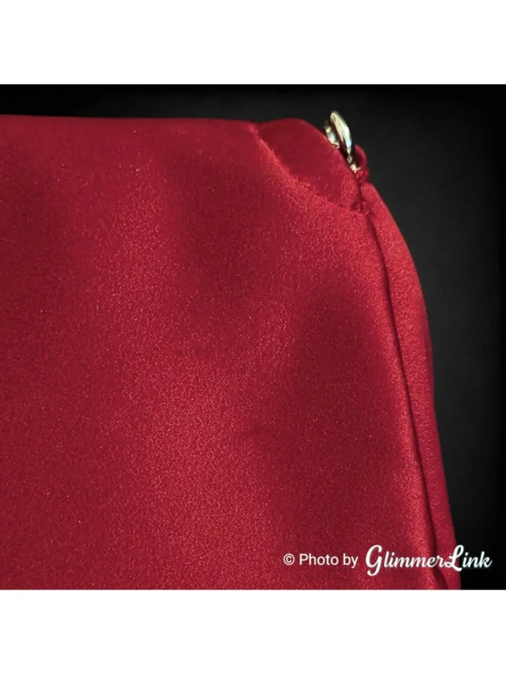 Deep Red Burgundy Embroidered Sequin Evening Clutch Purse